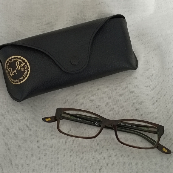 ❤️RAY-BAN Green Tortoise Eyeglasses Frames RB 5187 2445 50[]16 140 +RAY-BAN CASE - Picture 1 of 12